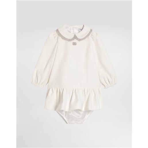 Dolce & Gabbana abito in velluto liscio con culotte