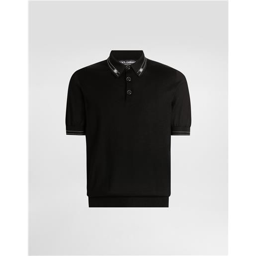 Dolce & Gabbana maglia polo in seta