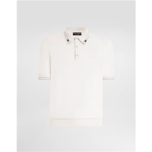 Dolce & Gabbana maglia polo in seta