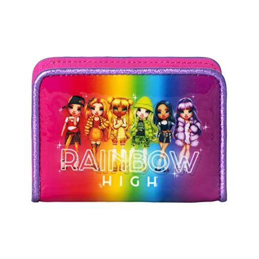 Franco Cosimo Panini franco panini. Portafogli rainbow high con bottone per bambina 11x7,5 cm, multicolore