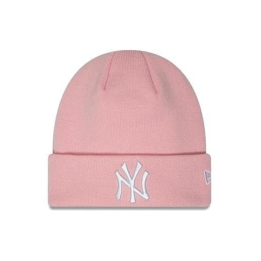 New Era york yankees mlb league essential black pink cuff knit beanie - one-size