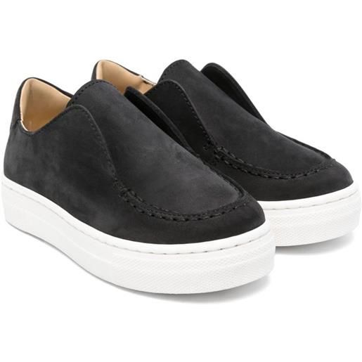 Andrea Montelpare mocassini in suede - nero