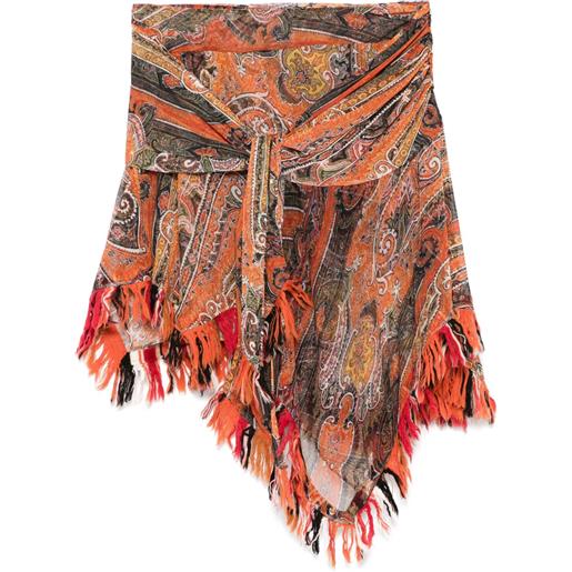 ISABEL MARANT minigonna con stampa grafica - arancione