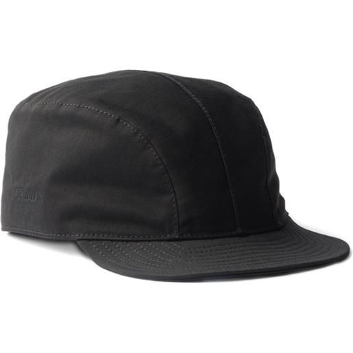 Prada cappello da baseball con ricamo - grigio
