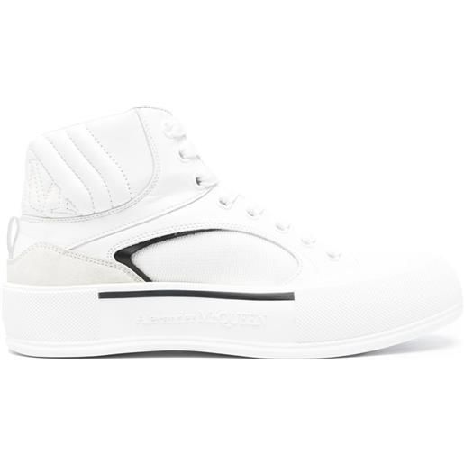 Alexander McQueen sneakers con ricamo seal - bianco