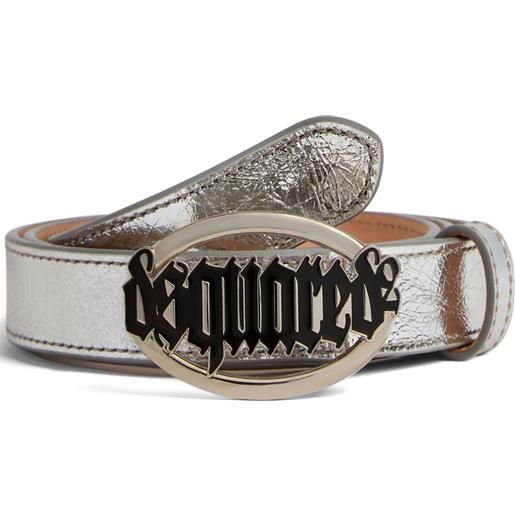 DSQUARED2 cintura con fibbia - argento