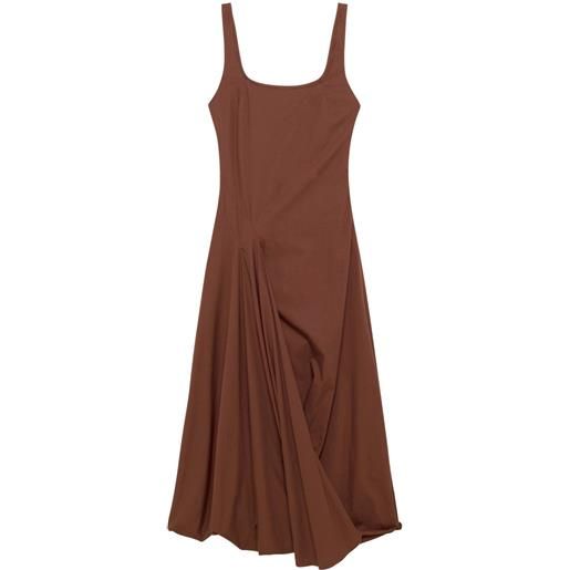 Simkhai abito midi olivia - marrone