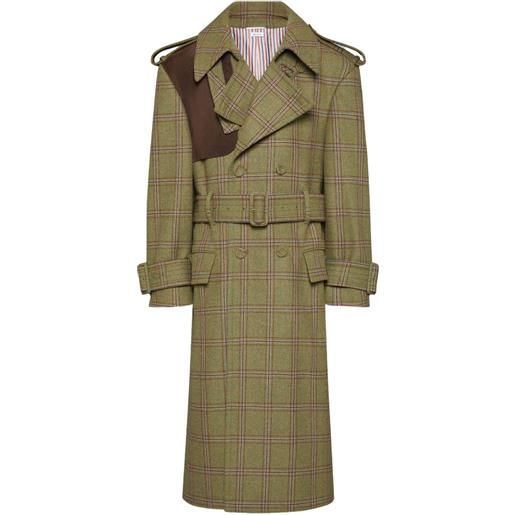 Thom Browne trench hunting in tweed - verde