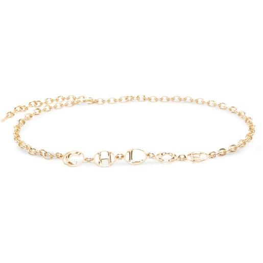 Chloé cintura a catena con logo - oro