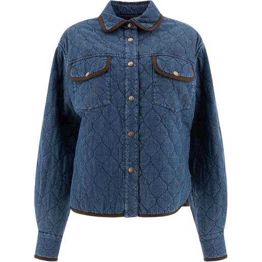 Jacob Cohën giacca denim trapuntata - blu