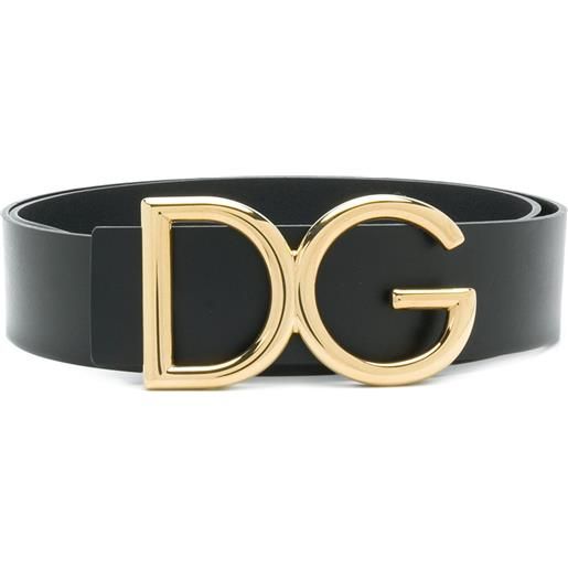 Dolce & Gabbana cintura con fibbia dg - nero