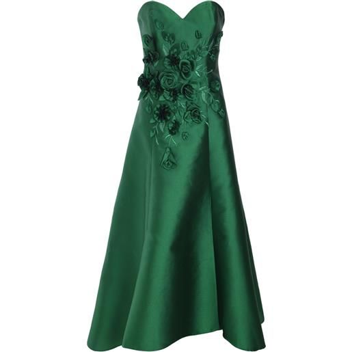 Badgley Mischka abito da sera gazar high - verde