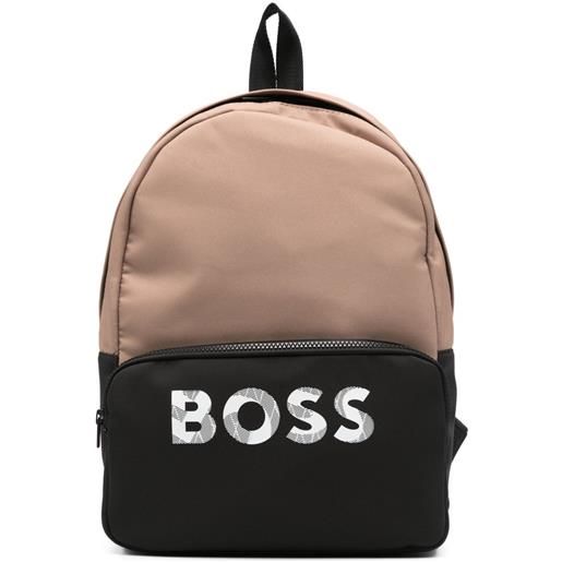 BOSS Kidswear zaino con stampa - toni neutri