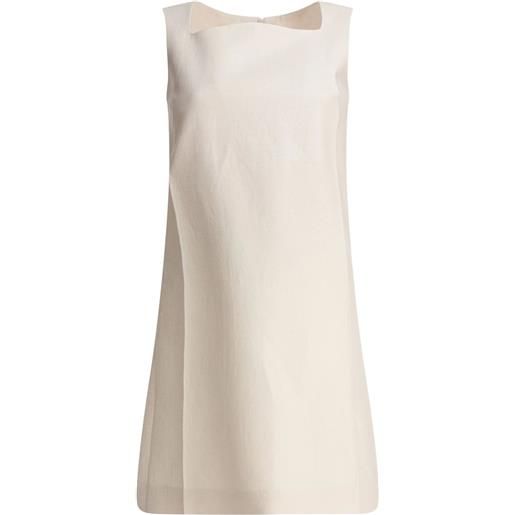 SANDBEIGE abito smanicato con scollo quadrato - toni neutri