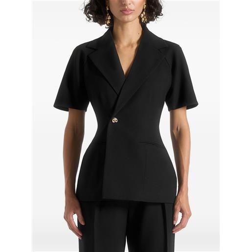 Manière De Voir blazer doppiopetto malika a maniche corte - nero