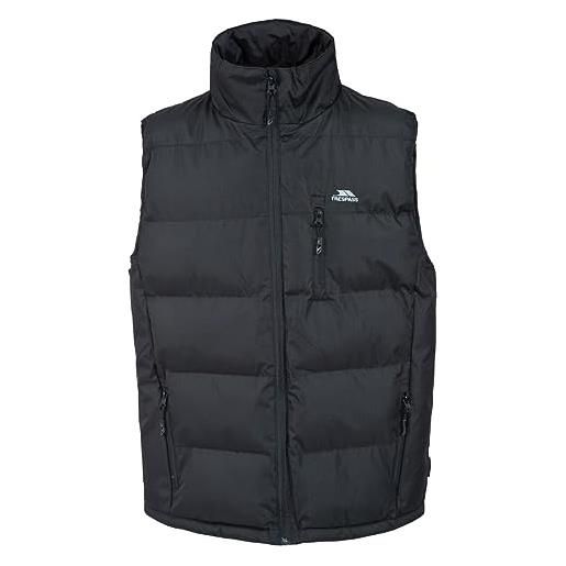 Trespass - gilet imbottito da uomo chiusura, uomo, clasp, black, 5x-small