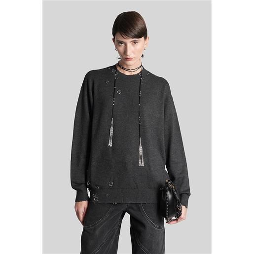 Isabel Marant maglia cassandre in viscosa grigia