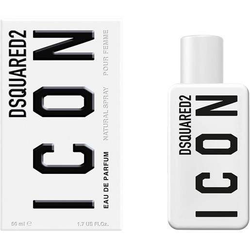 Dsquared2 icon pour femme eau de parfum 50ml per donna 10x10x8 ml