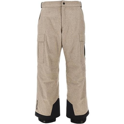 Moncler Grenoble pantaloni da sci con tasche cargo - toni neutri