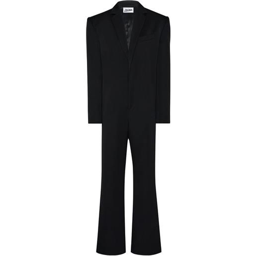 Jean Paul Gaultier tuta intera sartoriale con laccetti - nero
