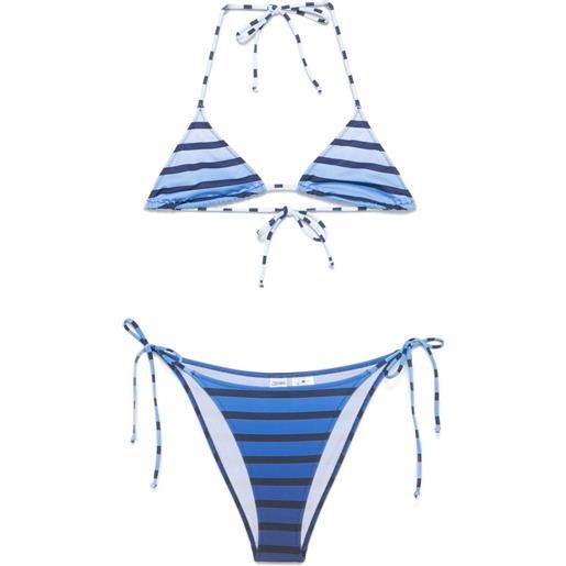 Jean Paul Gaultier bikini marinière dégradé - blu