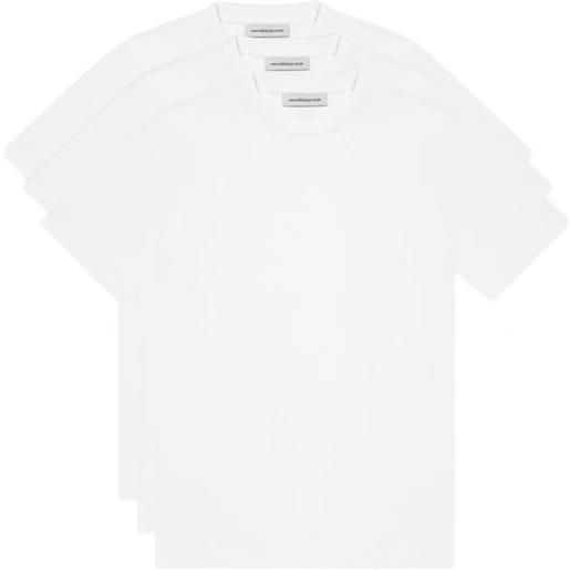 Manière De Voir t-shirt slim fit luxe ts004 bianca (3 pezzi) - bianco