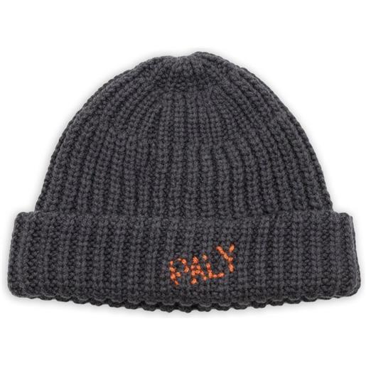 Paly hand knit beanie - nero