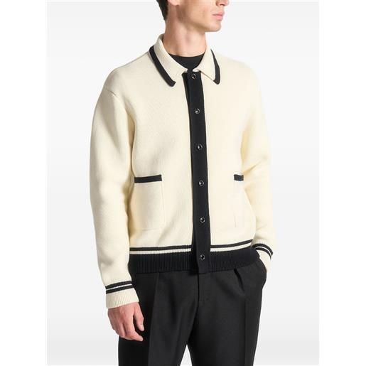 Manière De Voir cardigan julien classico in cotone spazzolato - toni neutri