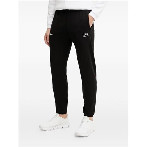 Ea7 Emporio Armani pantaloni sportivi con stampa - bianco