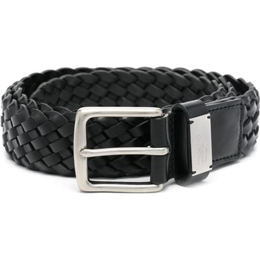 Polo Ralph Lauren cintura con design intrecciato - nero