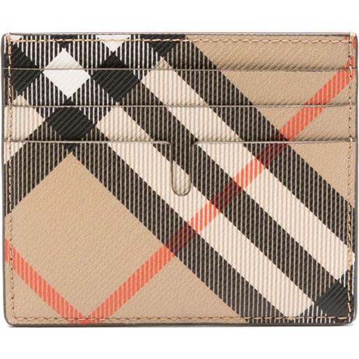 Burberry portafoglio a quadri - toni neutri