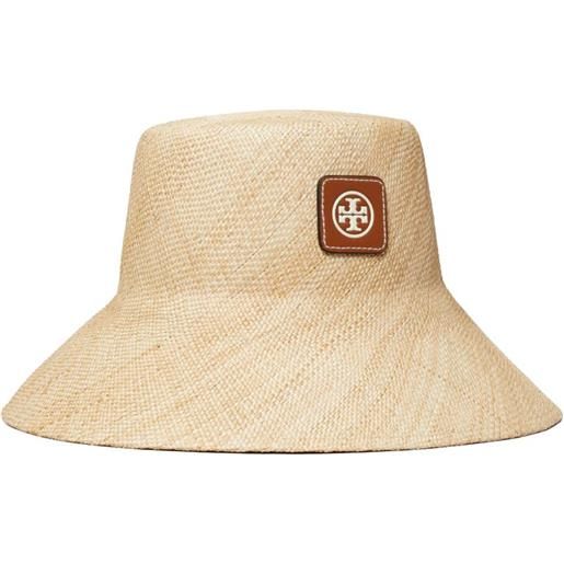 Tory Burch cappello bucket in paglia - toni neutri
