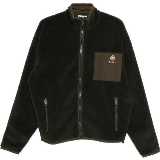 Bally felpa con zip - verde