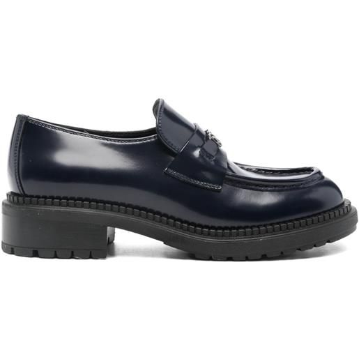 Casadei mocassini con punta tonda 40mm - blu