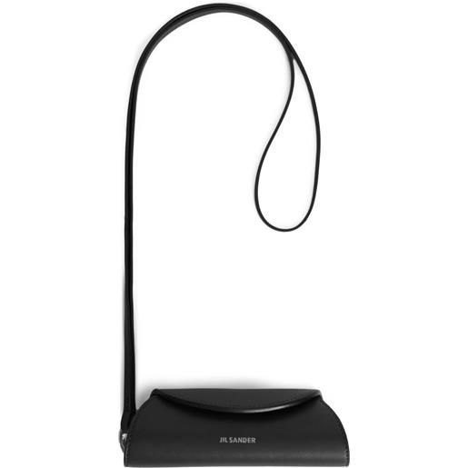 Jil Sander cannolo keyring - nero