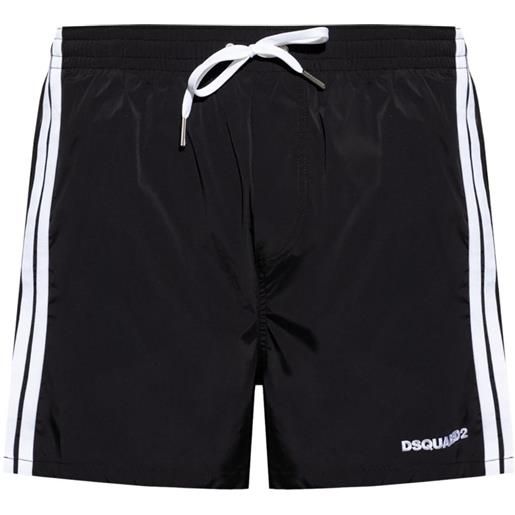 DSQUARED2 costume da bagno con ricamo - nero