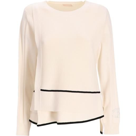 LIU JO maglione better a strati - toni neutri