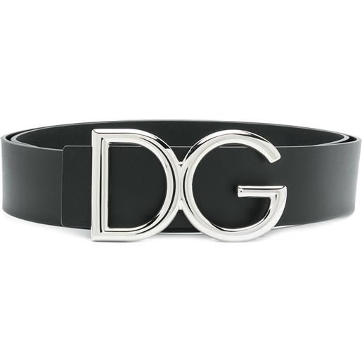 Dolce & Gabbana cintura con fibbia dg - nero
