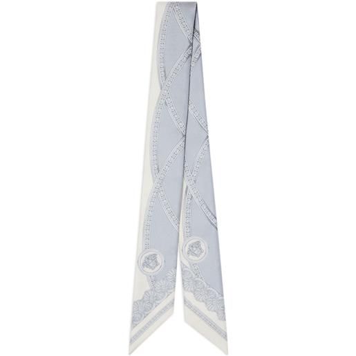 Versace cravatta la coupe des dieux in seta - blu