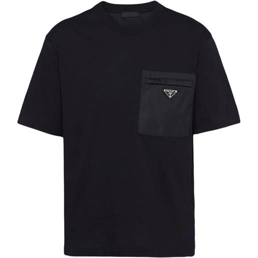 Prada t-shirt con taschino - nero