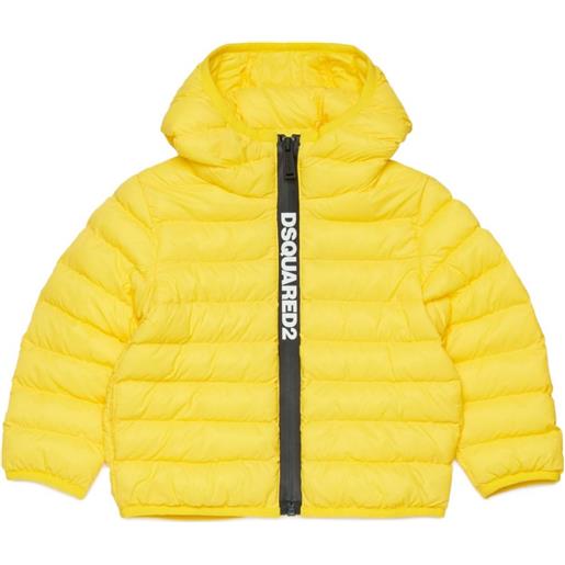 DSQUARED2 KIDS piumino con cappuccio - giallo