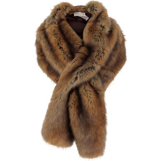 Niccolò Pasqualetti stola in pelliccia sintetica - marrone