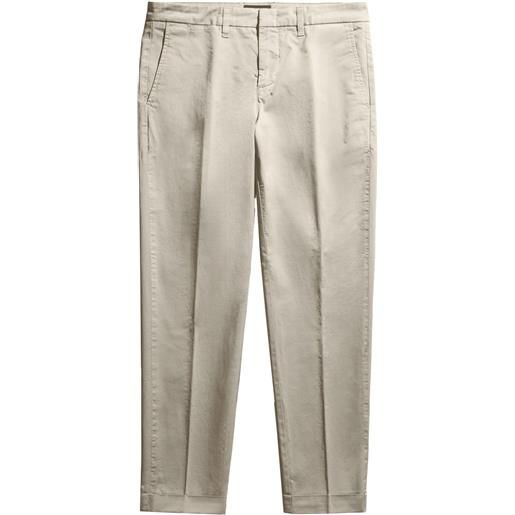 Fay pantaloni dritti capri - toni neutri