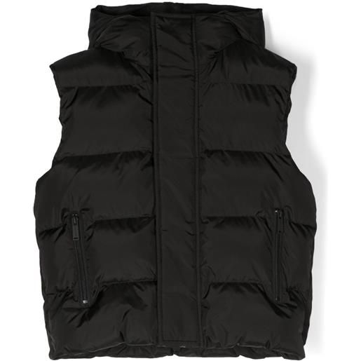 DSQUARED2 KIDS gilet con cappuccio - nero