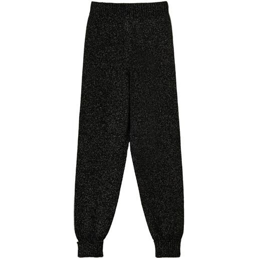 TWINSET joggers in maglia - nero
