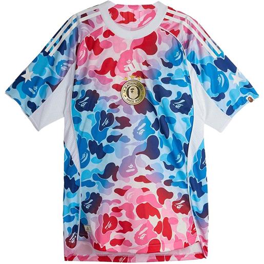 A BATHING APE® x adidas t-shirt con stampa grafica - bianco