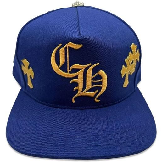 Chrome Hearts cross patch baseball cap - blu