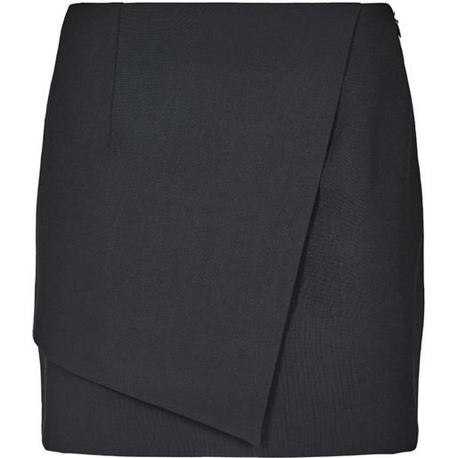 DONDUP logo-appliqué mini skirt - nero