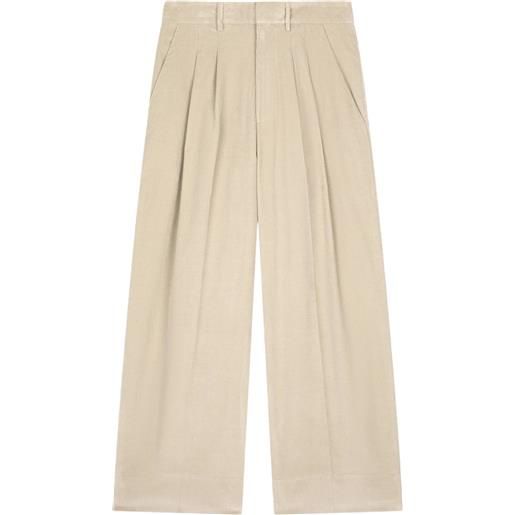 DONDUP eloise pleated trousers - toni neutri