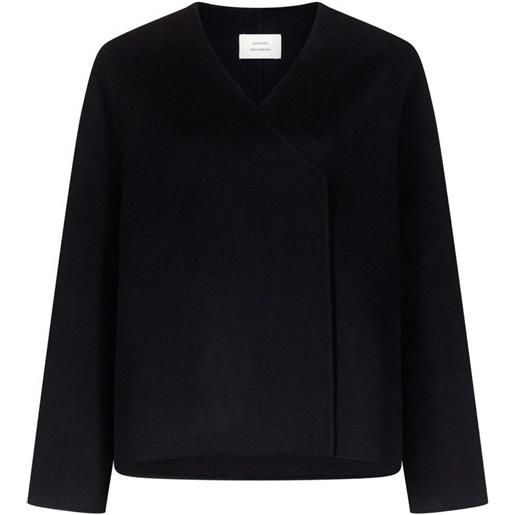 LouLou de Saison giacca maara asimmetrica senza colletto - nero